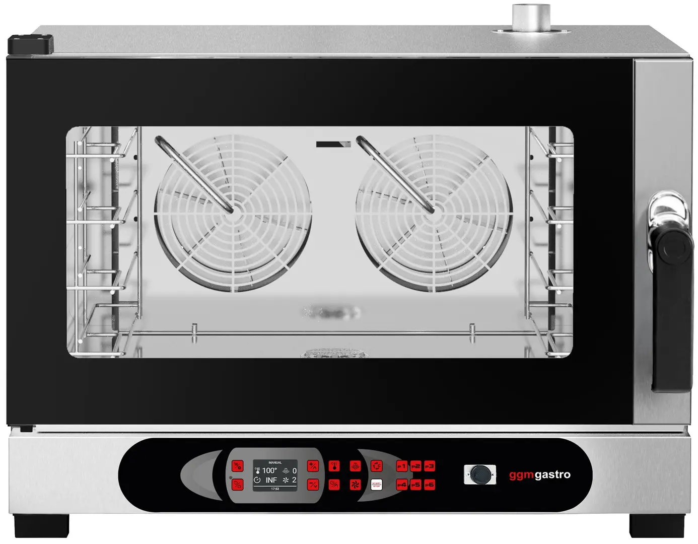 Пароконвектомат GGM Gastro KDDV4 (Black/Inox)