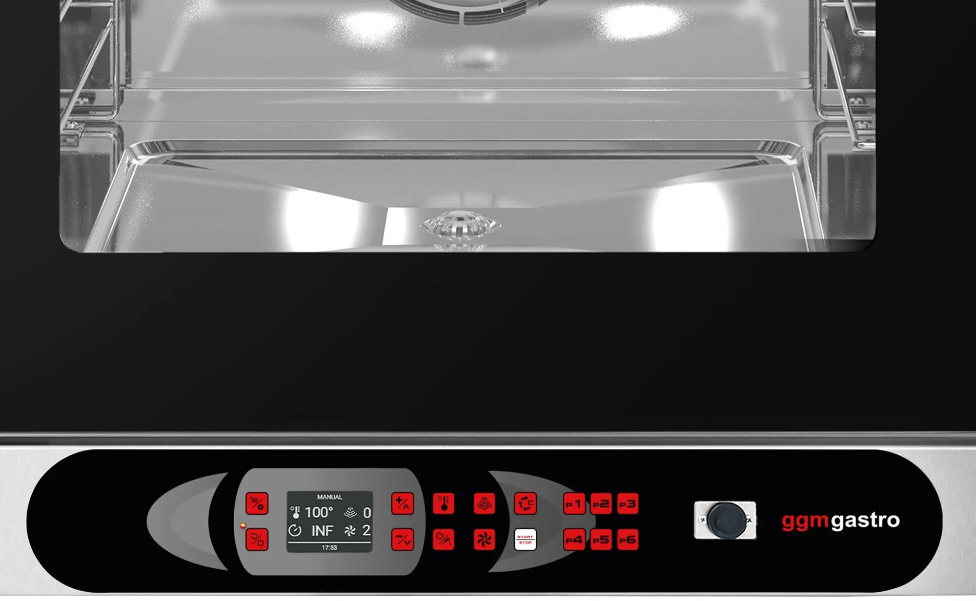 Пароконвектомат GGM Gastro KDDV6 (Black/Inox) - 4