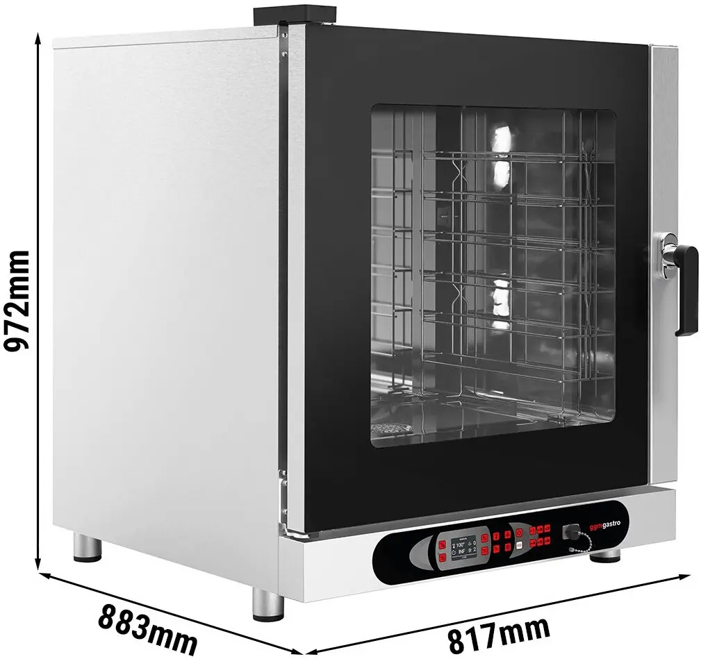 Пароконвектомат GGM Gastro KDDV6 (Black/Inox) - 8