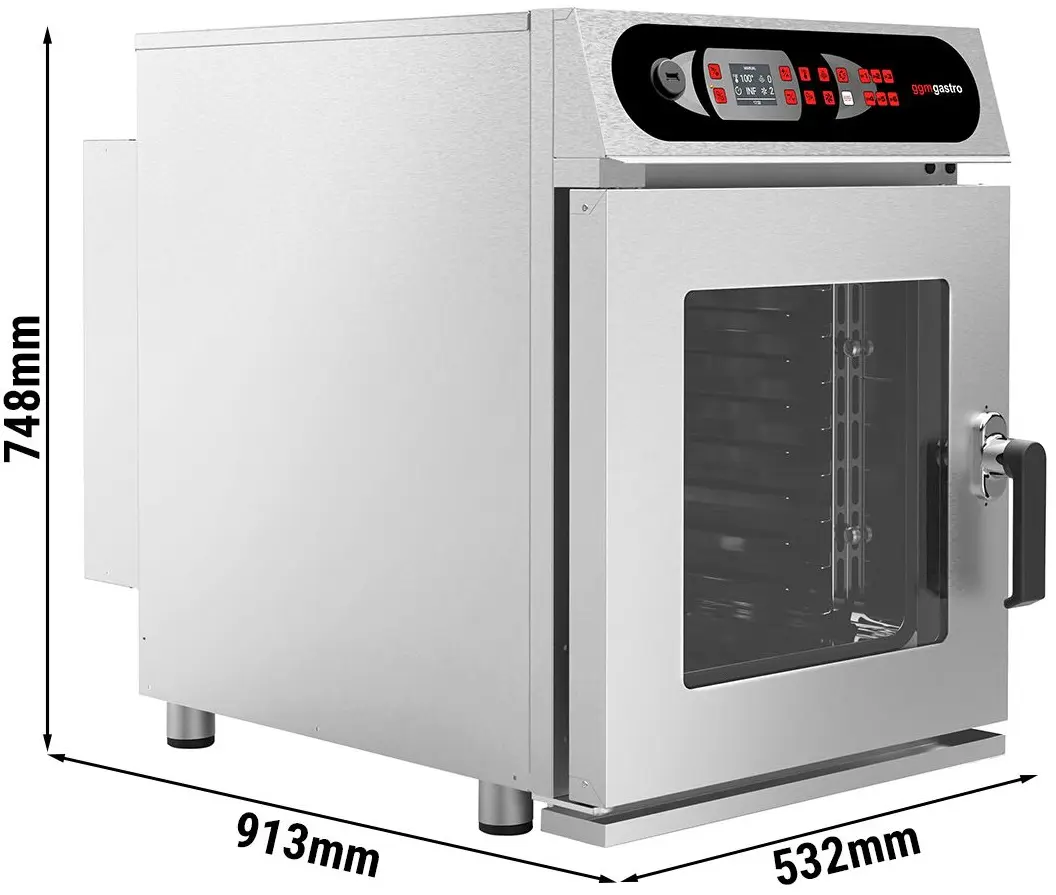 Пароконвектомат GGM Gastro KDDV611 (Inox) - 10