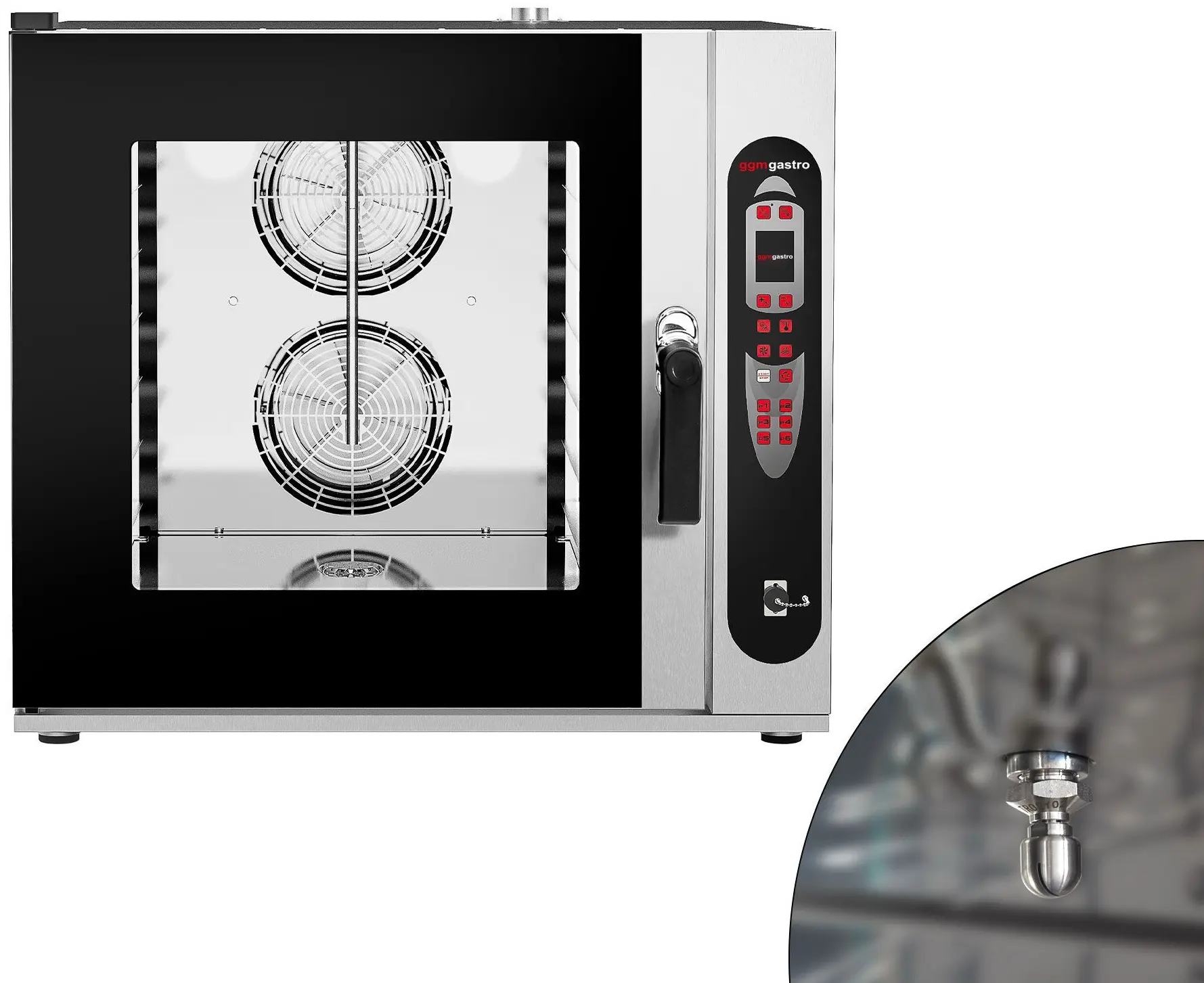 Пароконвектомат GGM Gastro KDDV621N (Black/Inox) - 8