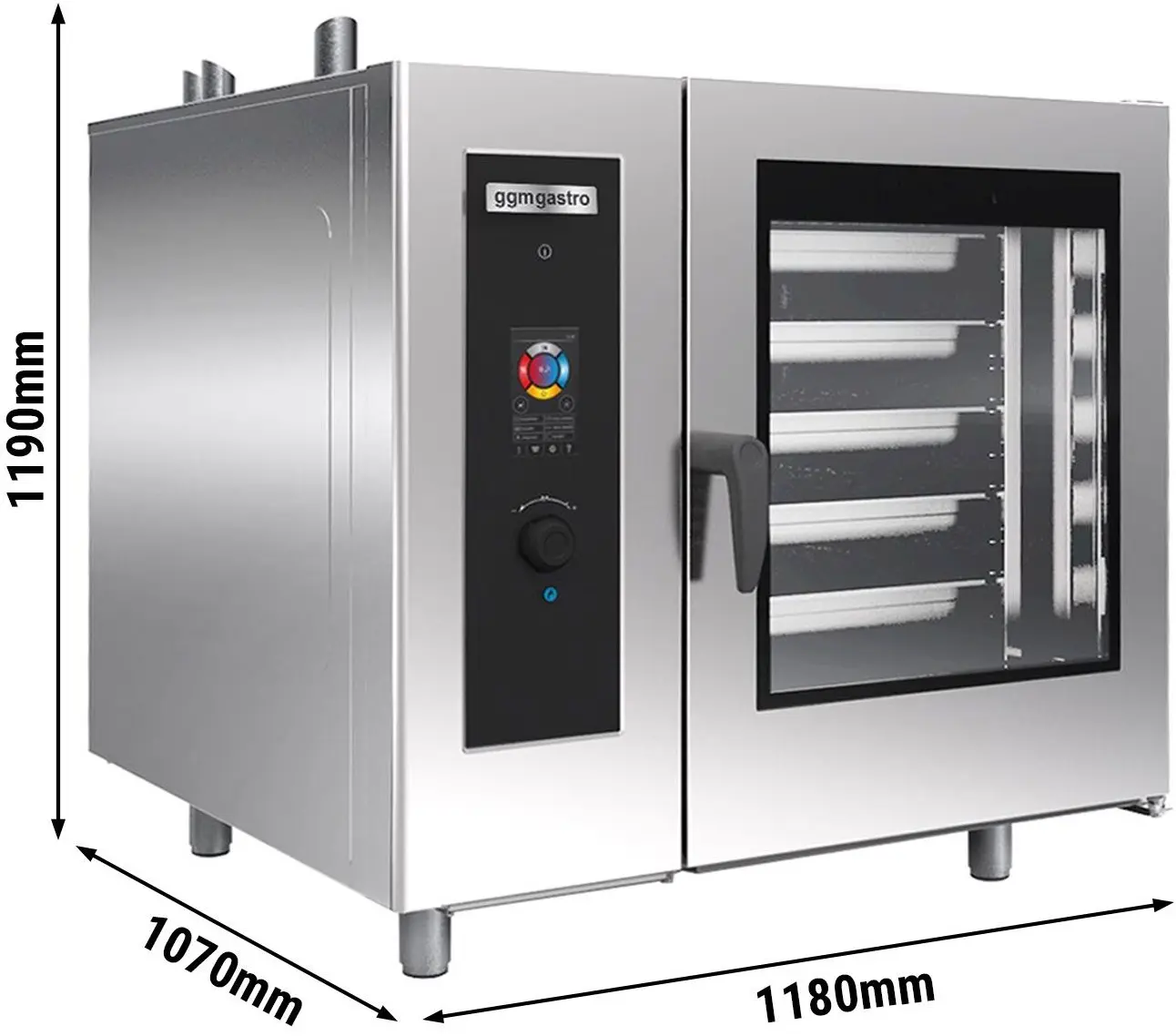 Пароконвектомат GGM Gastro KDI1021 (Inox) - 9