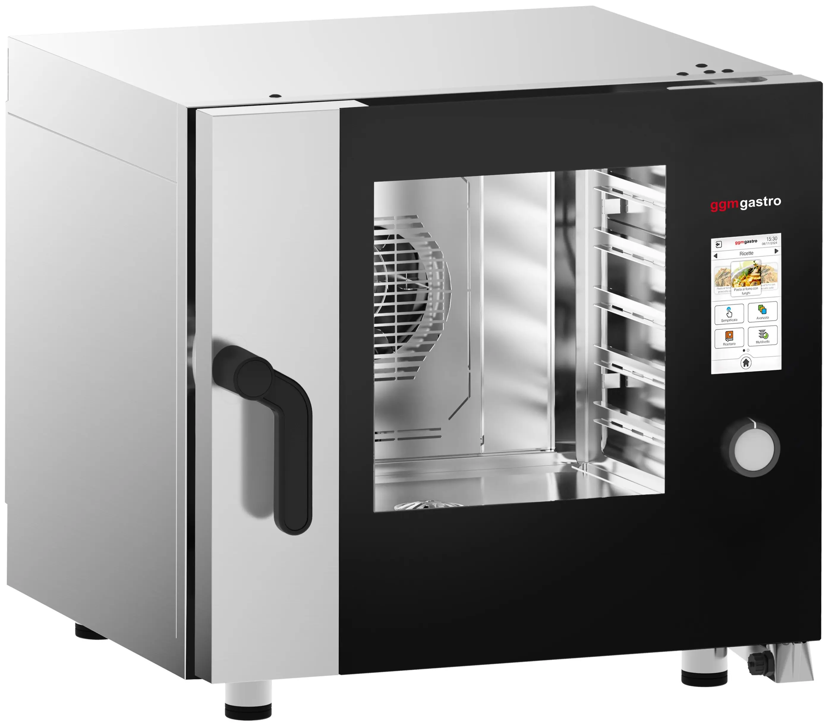 Пароконвектомат GGM Gastro KDTE511N (Black/Inox) - 2