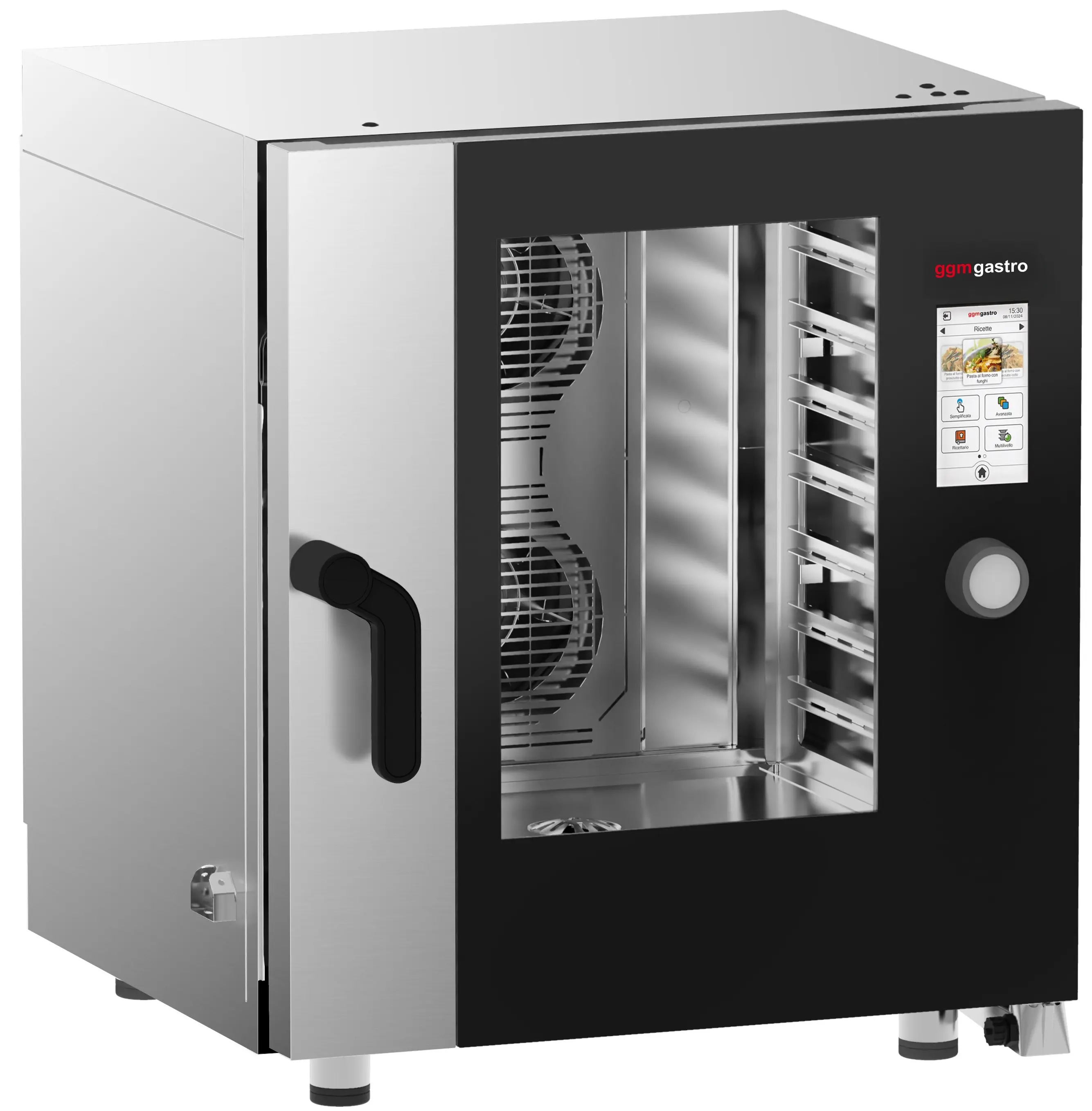 Пароконвектомат GGM Gastro KDTE711N (Black/Inox) - 2