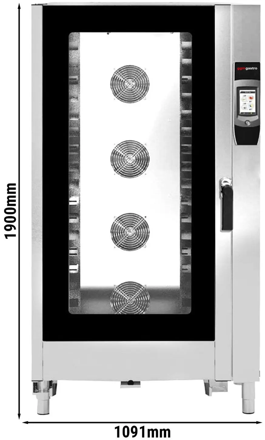 Пароконвектомат GGM Gastro KDTV4011 (Black/Inox) - 11