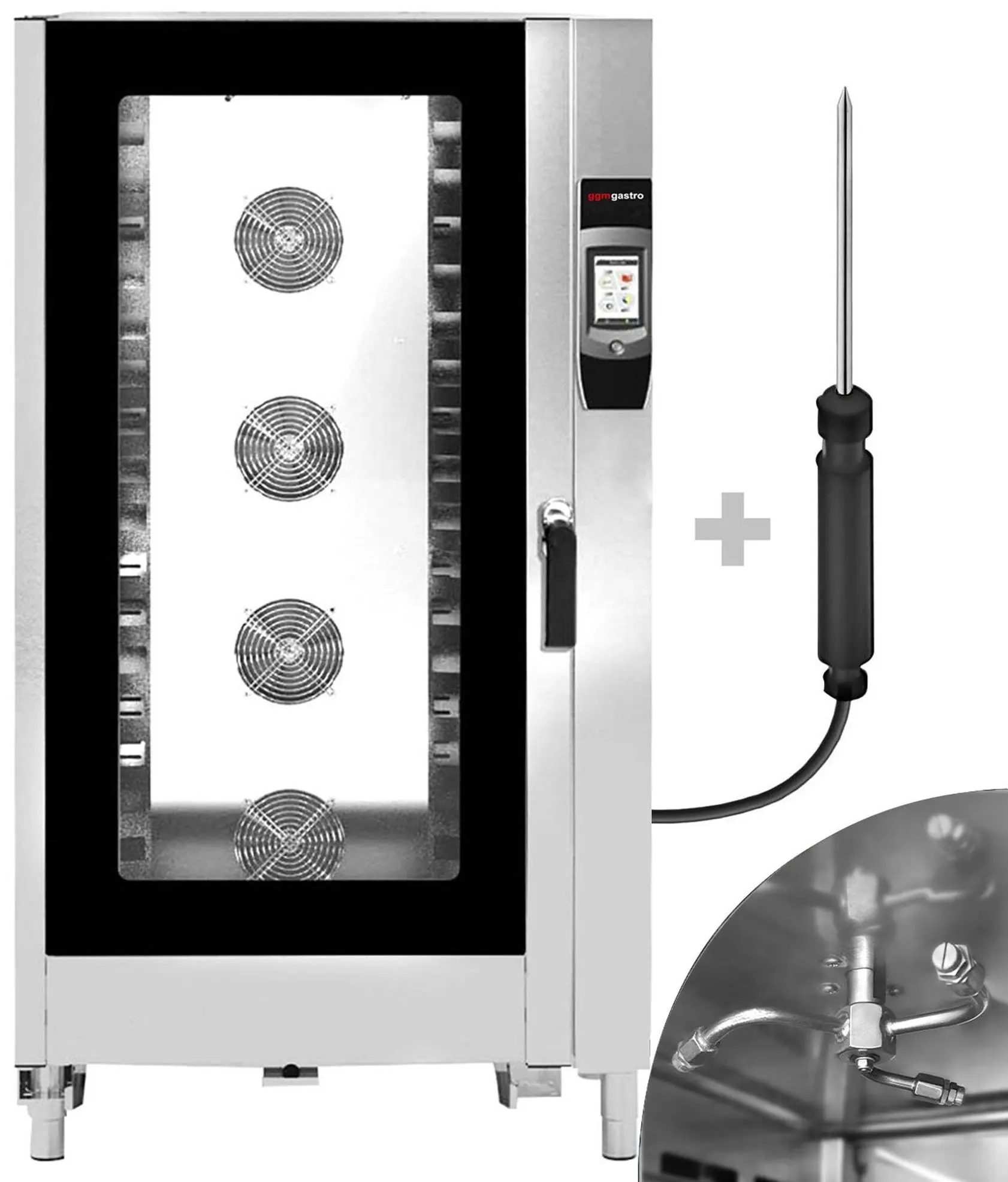 Пароконвектомат GGM Gastro KDTV4011 (Black/Inox) - 10