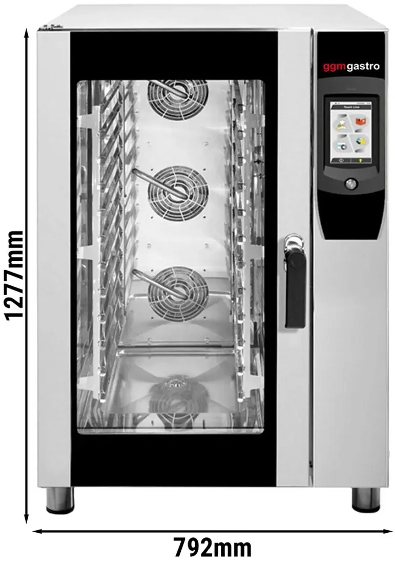 Пароконвектомат GGM Gastro KDV1255 (Black/Inox) - 11