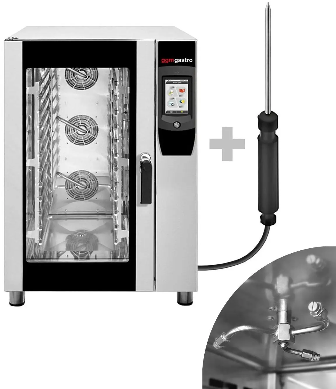Пароконвектомат GGM Gastro KDV1255 (Black/Inox) - 10