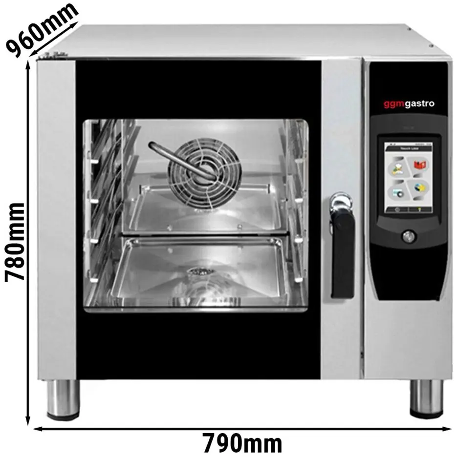 Пароконвектомат GGM Gastro KDV760 (Black/Inox) - 11
