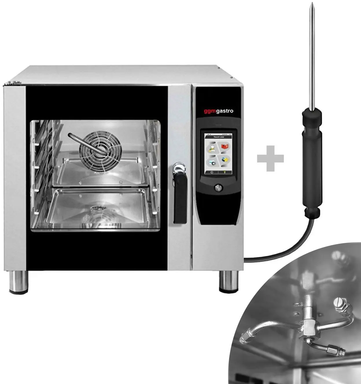 Пароконвектомат GGM Gastro KDV760 (Black/Inox) - 10