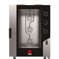 Cuptor convectie cu aburi Hendi MKF1064GS (Black/Inox)