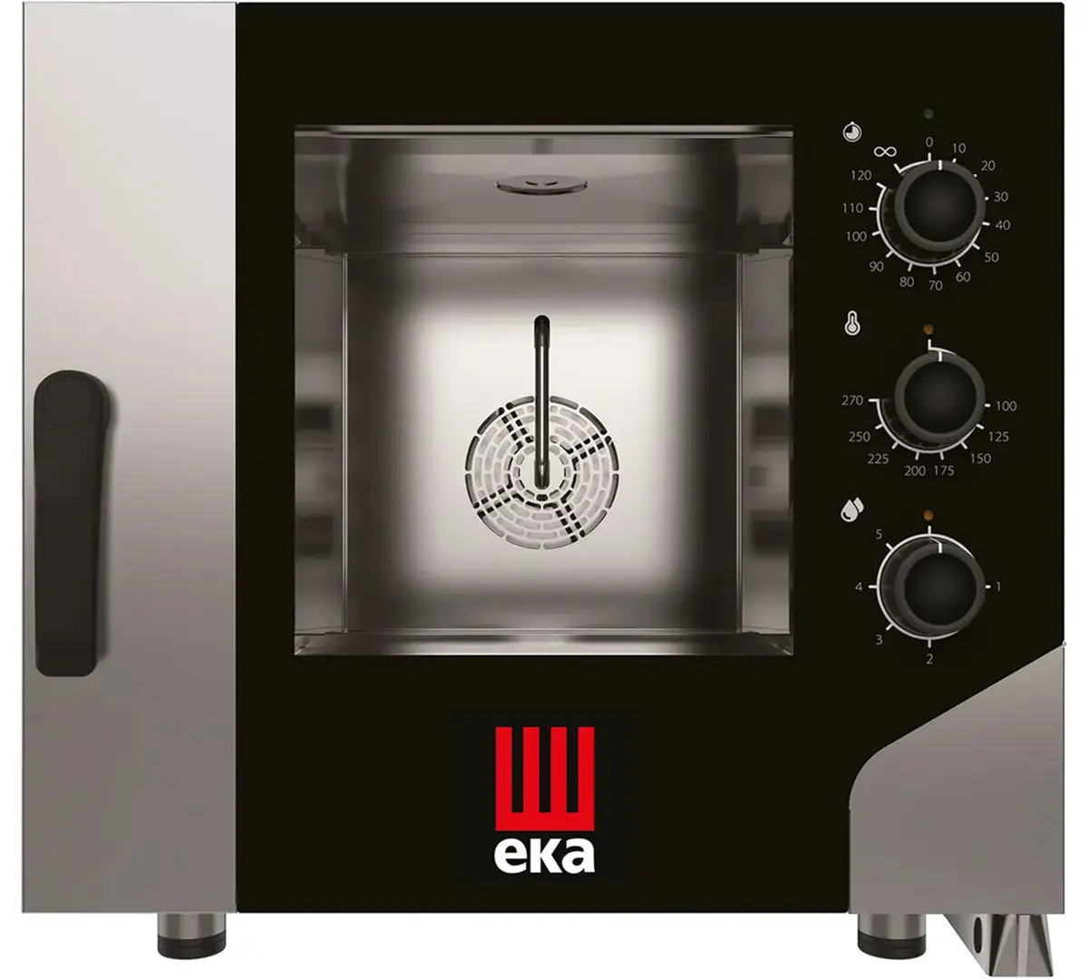 Cuptor convectie cu aburi Hendi MKF511SKKPU (Black/Inox)