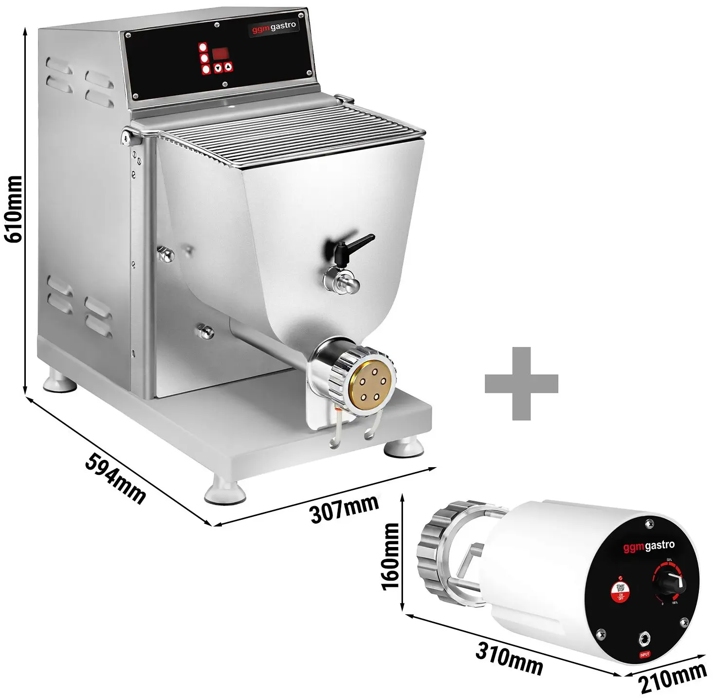 Паста-машина GGM Gastro NMF13N#SET (Inox) - 9