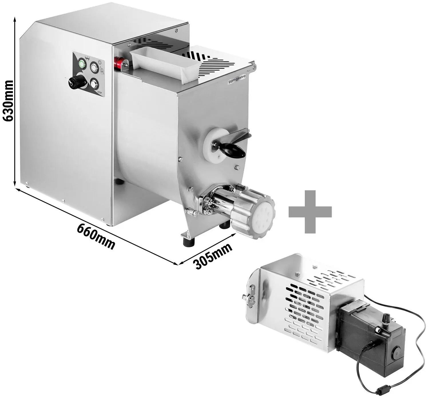Masina de facut paste GGM Gastro NMSM8#SET (Inox) - 6
