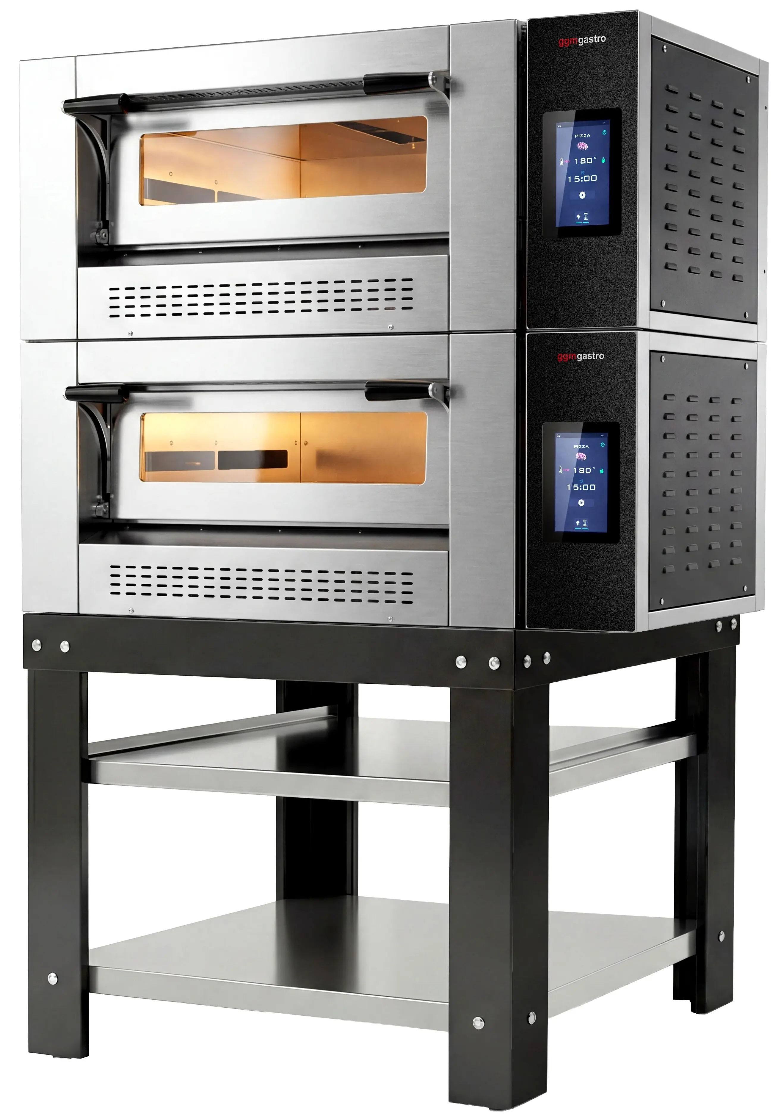 Печь для пиццы газовая GGM Gastro 2#GPOE430DN#UG (Inox/Black) - 2