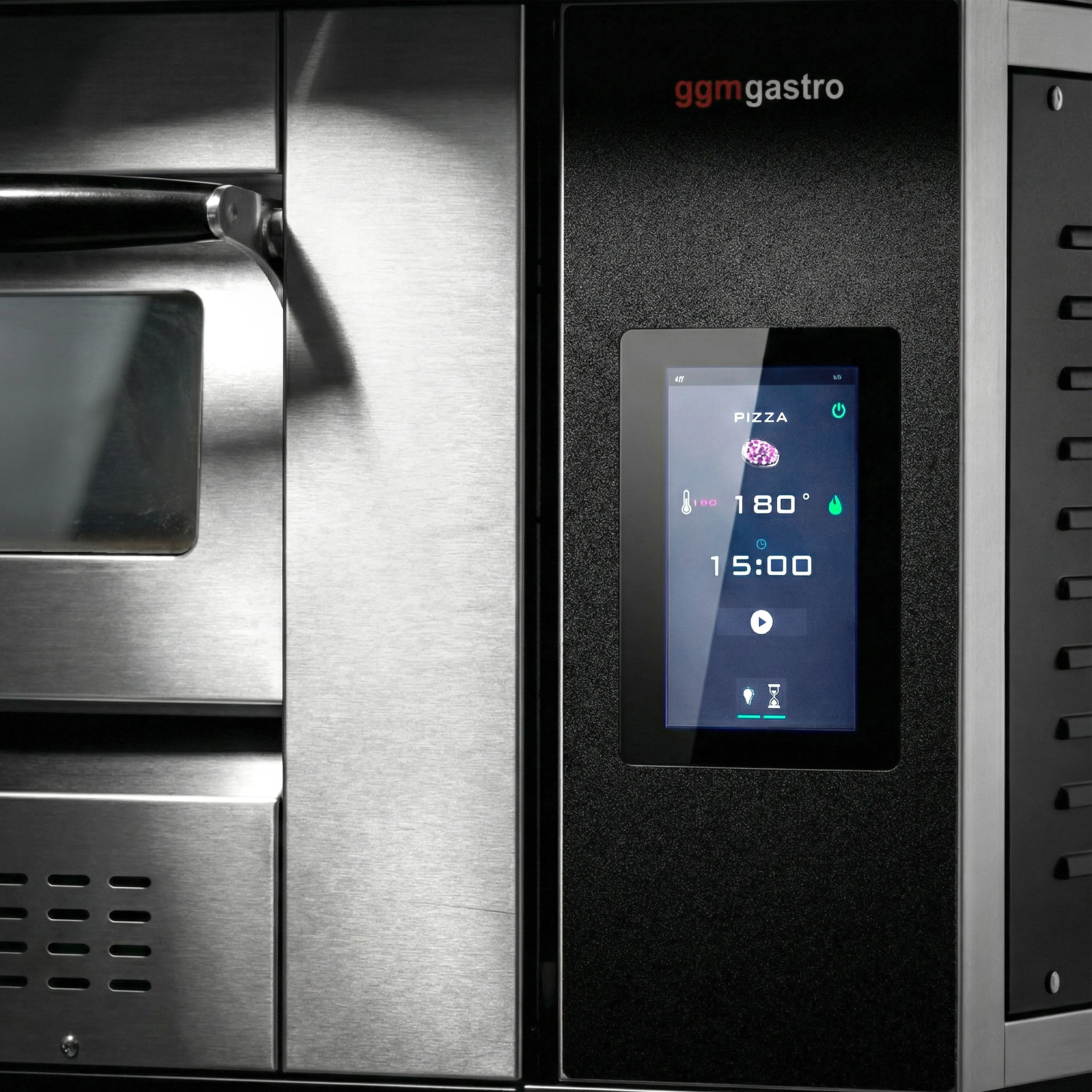 Печь для пиццы газовая GGM Gastro 2#GPOE430DN#UG (Inox/Black) - 3