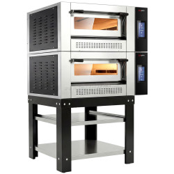Печь для пиццы газовая GGM Gastro 2#GPOE430DN#UG (Inox/Black)