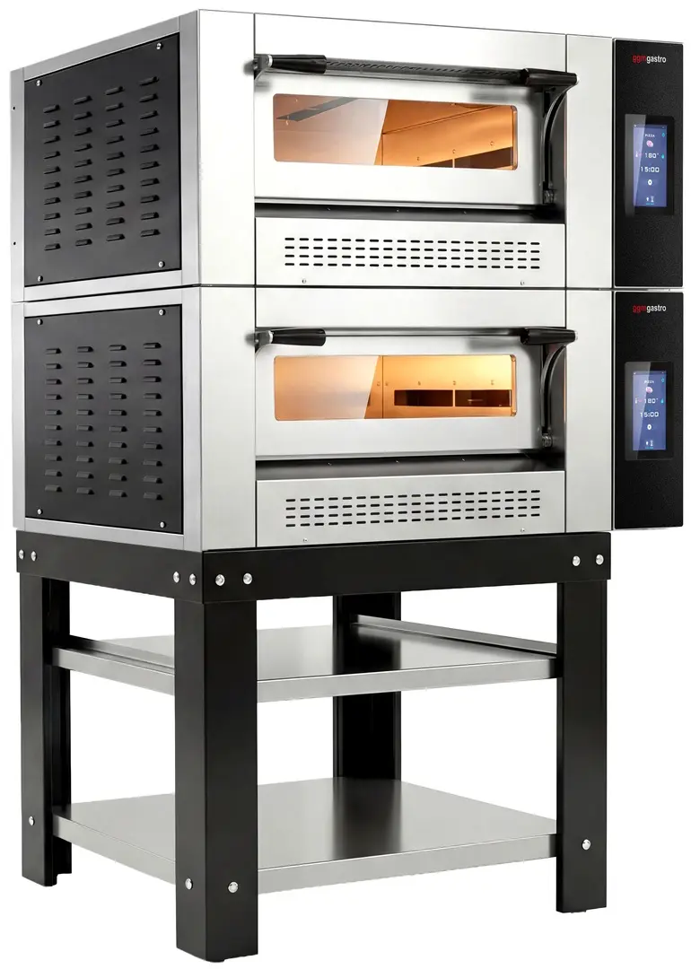Печь для пиццы газовая GGM Gastro 2#GPOE430DN#UG (Inox/Black)