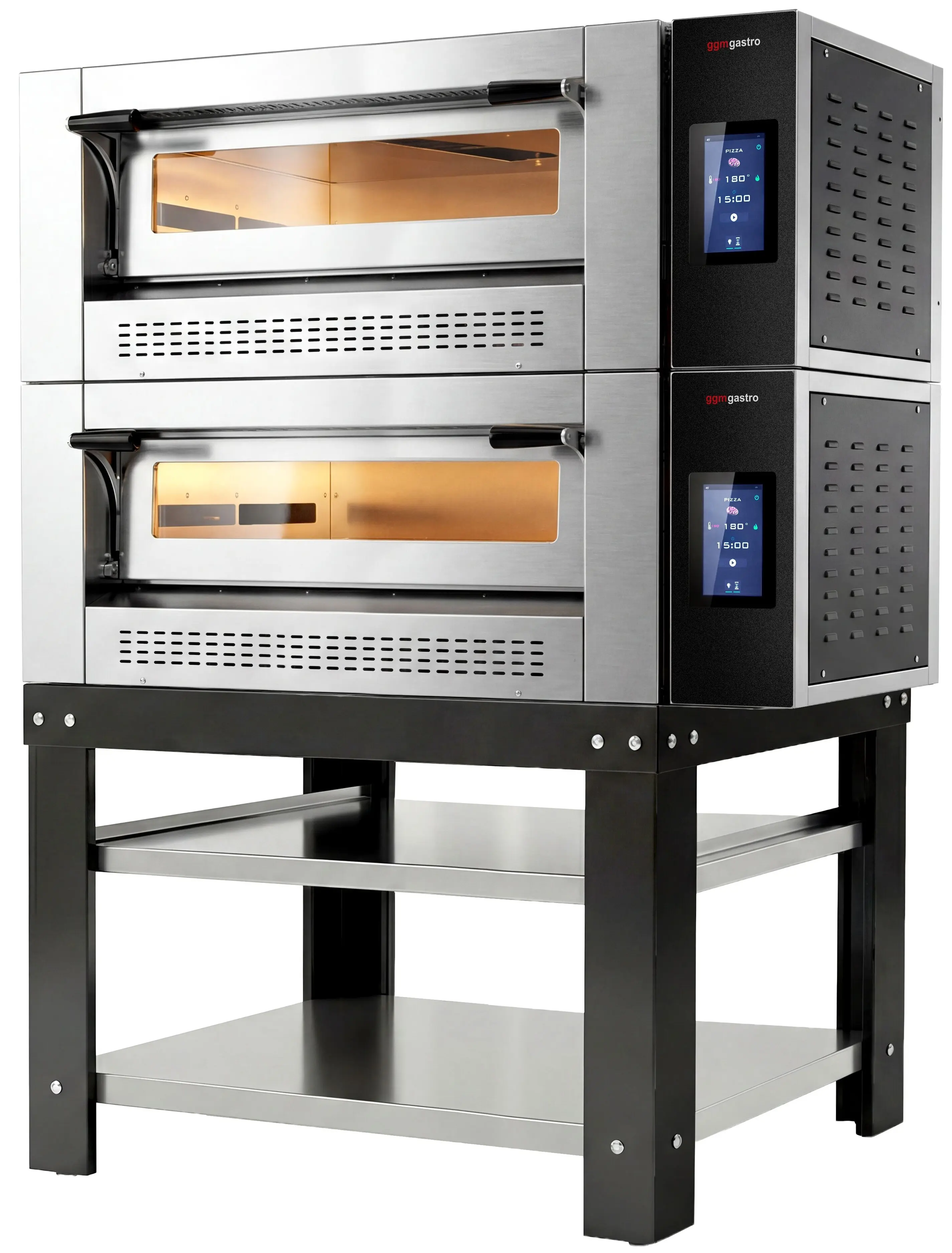 Печь для пиццы газовая GGM Gastro 2#GPOE930DN#UG (Inox/Black) - 2