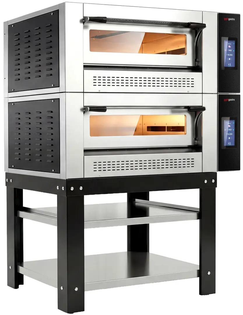 Печь для пиццы газовая GGM Gastro 2#GPOE930DN#UG (Inox/Black)