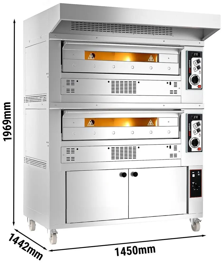 Печь для пиццы газовая GGM Gastro 2#PEZ630G#HG (Inox) - 6