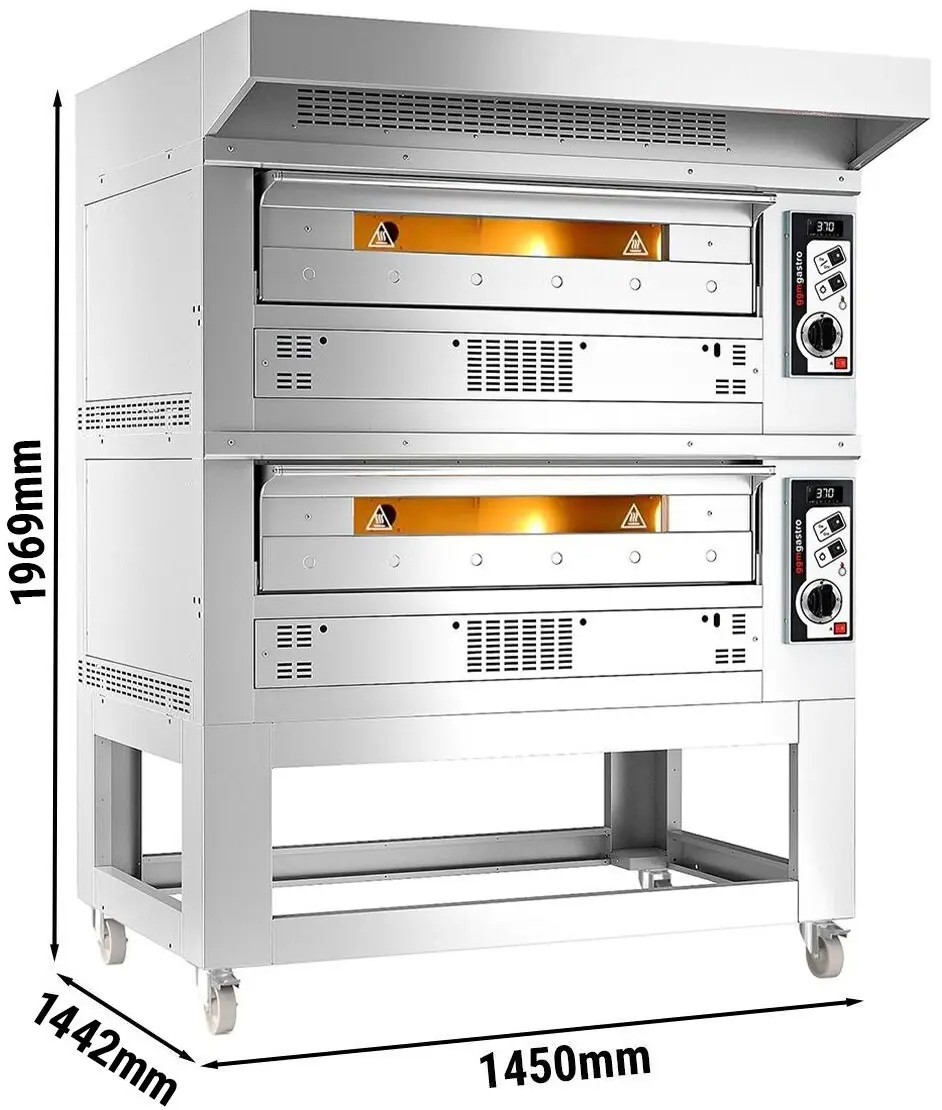Печь для пиццы газовая GGM Gastro 2#PEZ630G#HU (Inox) - 6