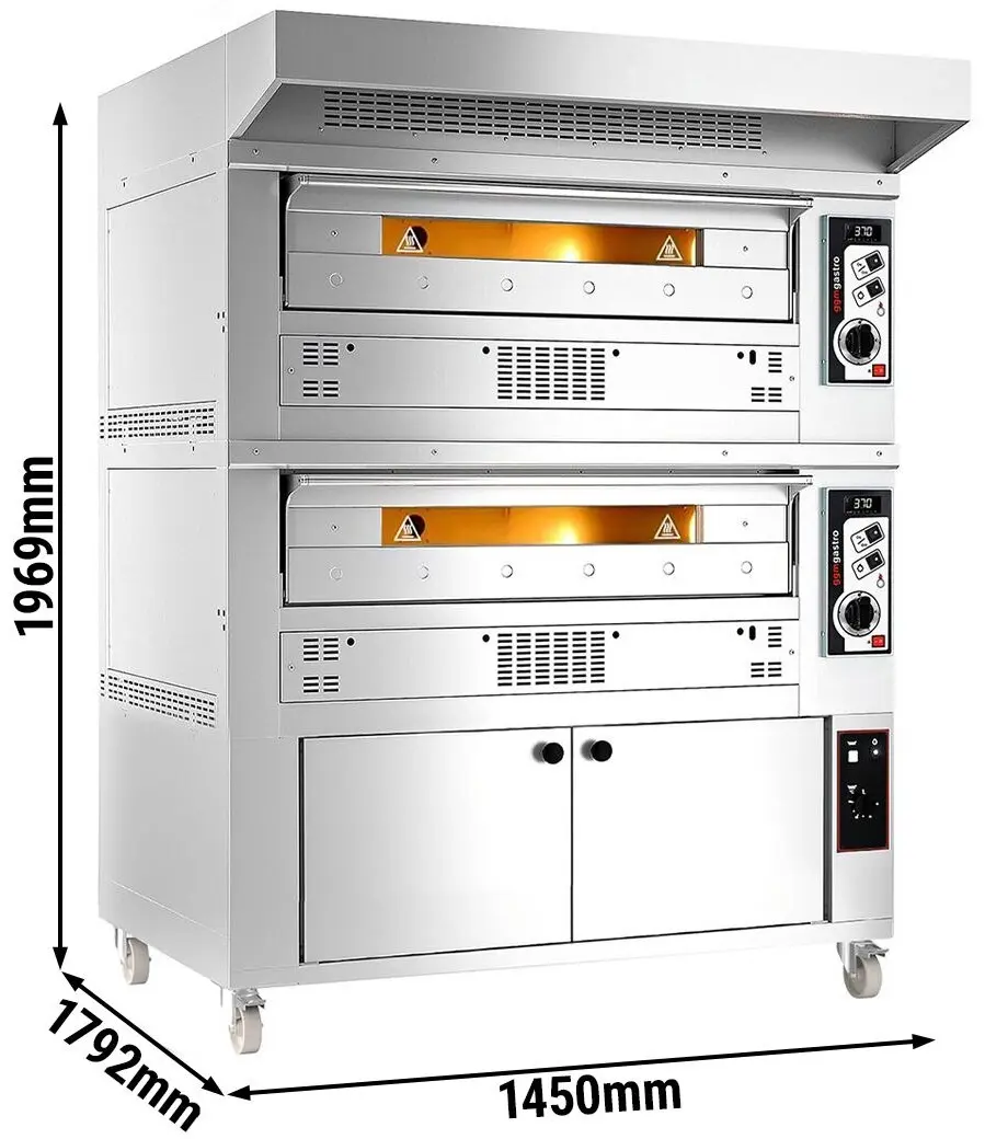 Печь для пиццы газовая GGM Gastro 2#PEZ930G#HG (Inox) - 6