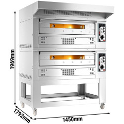 Cuptor pentru pizza pe gaz GGM Gastro 2#PEZ930G#HU (Inox) Thumb