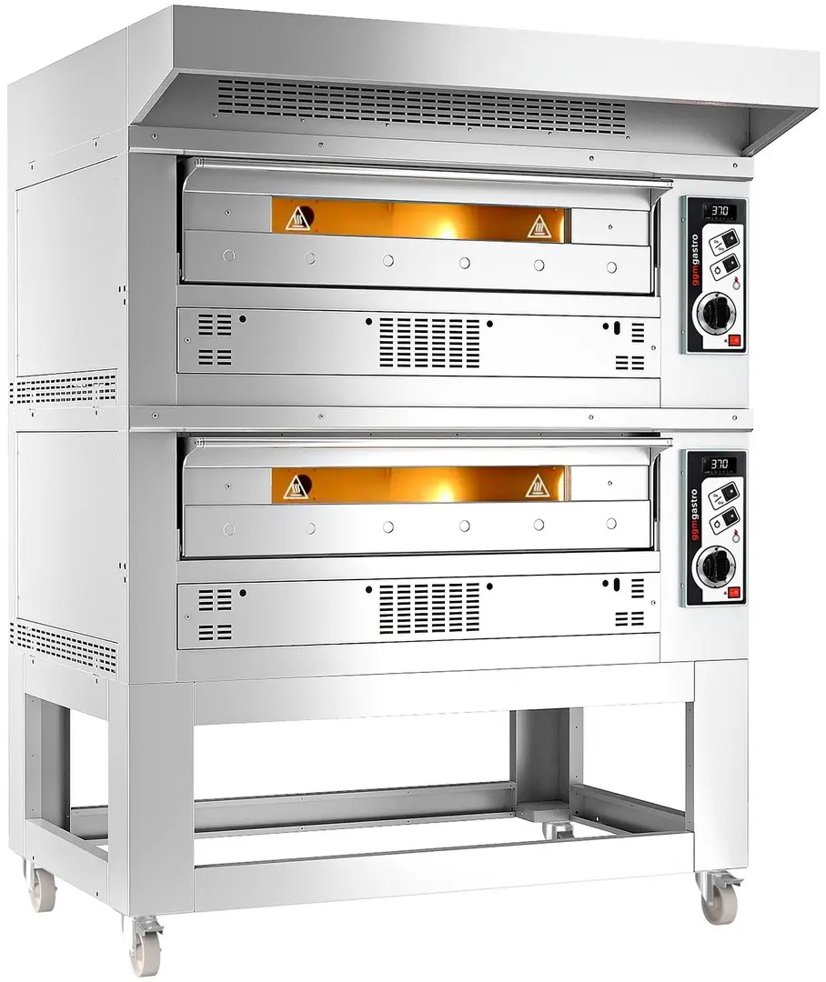 Cuptor pentru pizza pe gaz GGM Gastro 2#PEZ930G#HU (Inox)