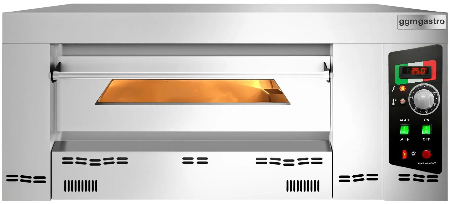 Печь для пиццы газовая GGM Gastro GEP6T#N (Inox) - 2