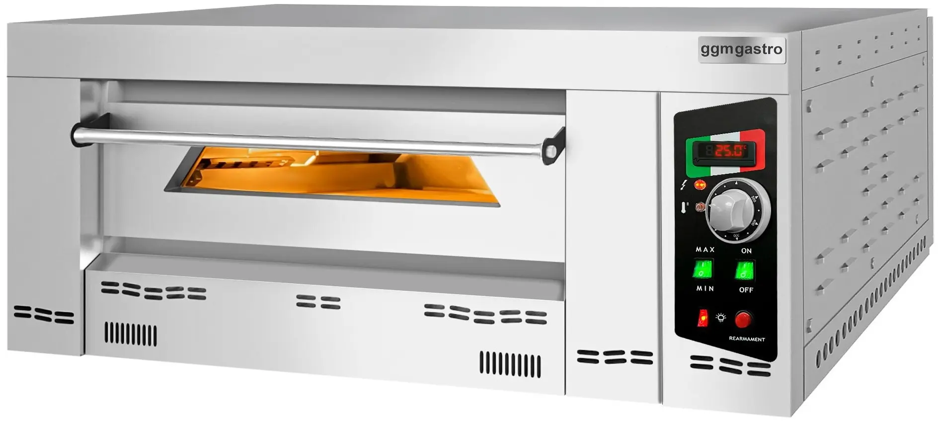 Печь для пиццы газовая GGM Gastro GEP6T#N (Inox) - 3