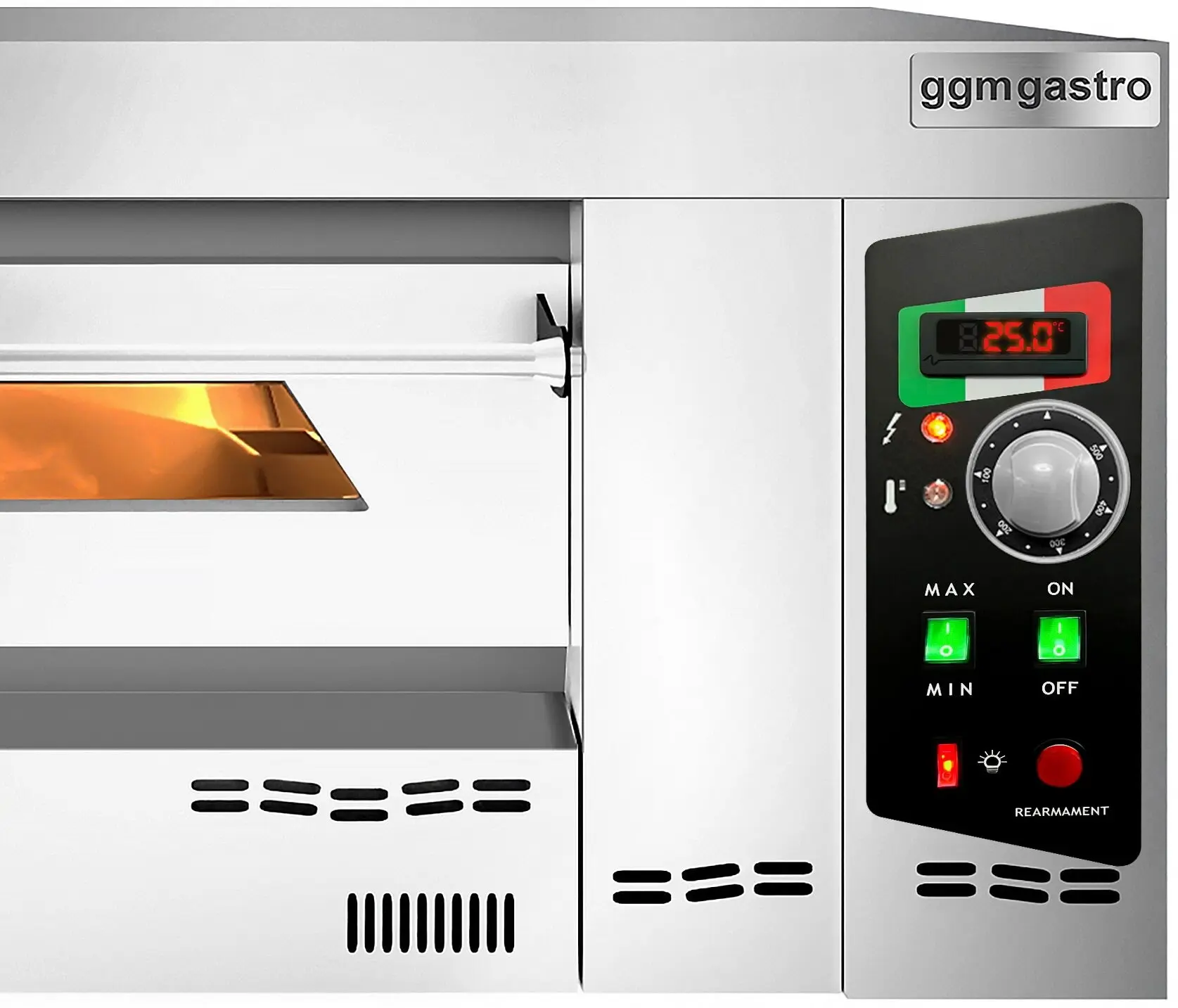Печь для пиццы газовая GGM Gastro GEP6T#N (Inox) - 4