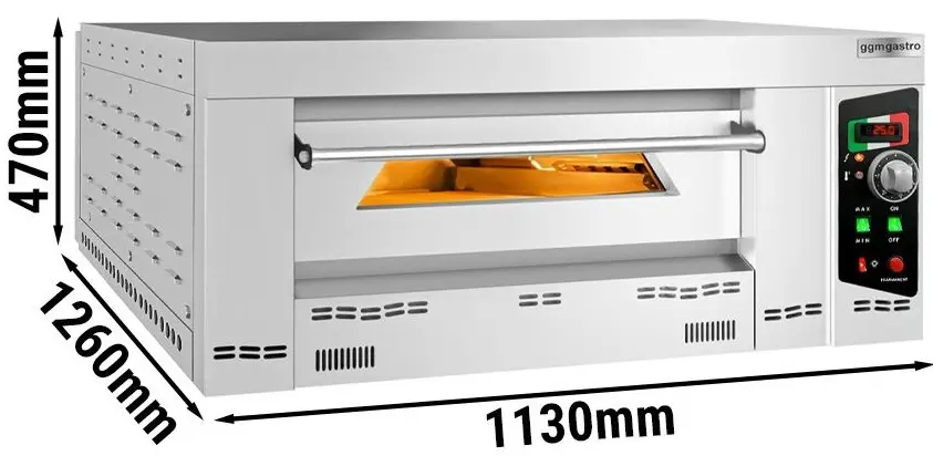 Печь для пиццы газовая GGM Gastro GEP6T#N (Inox) - 5