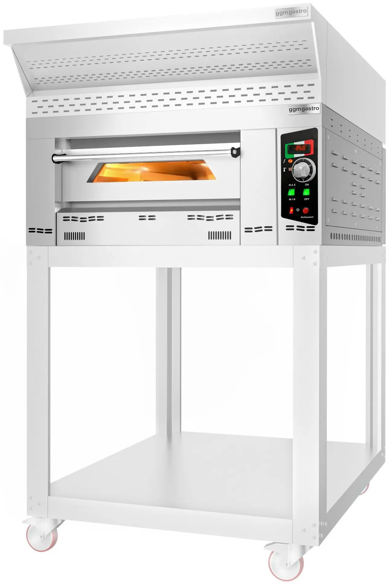 Печь для пиццы газовая GGM Gastro GEP6T#N (Inox) - 6