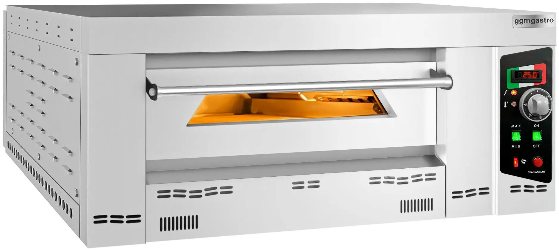 Печь для пиццы газовая GGM Gastro GEP6T#N (Inox)