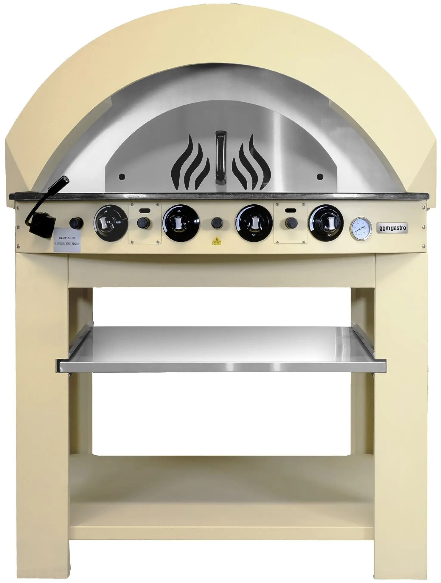 Печь для пиццы газовая GGM Gastro GPOE150C#UGE15C (Cream Yellow) - 2