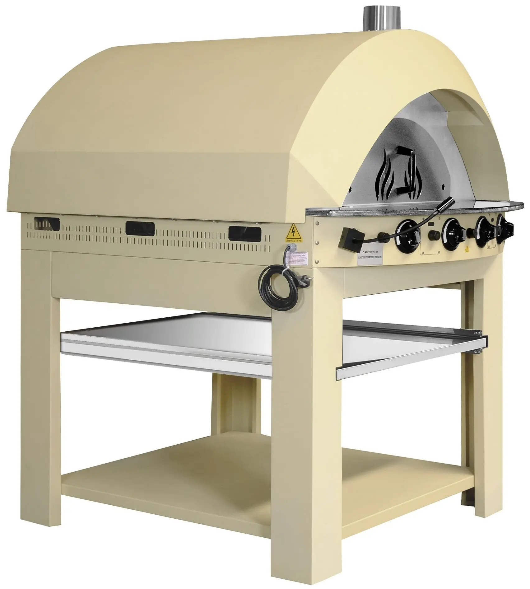 Печь для пиццы газовая GGM Gastro GPOE150C#UGE15C (Cream Yellow) - 3