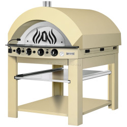 Печь для пиццы газовая GGM Gastro GPOE150C#UGE15C (Cream Yellow)