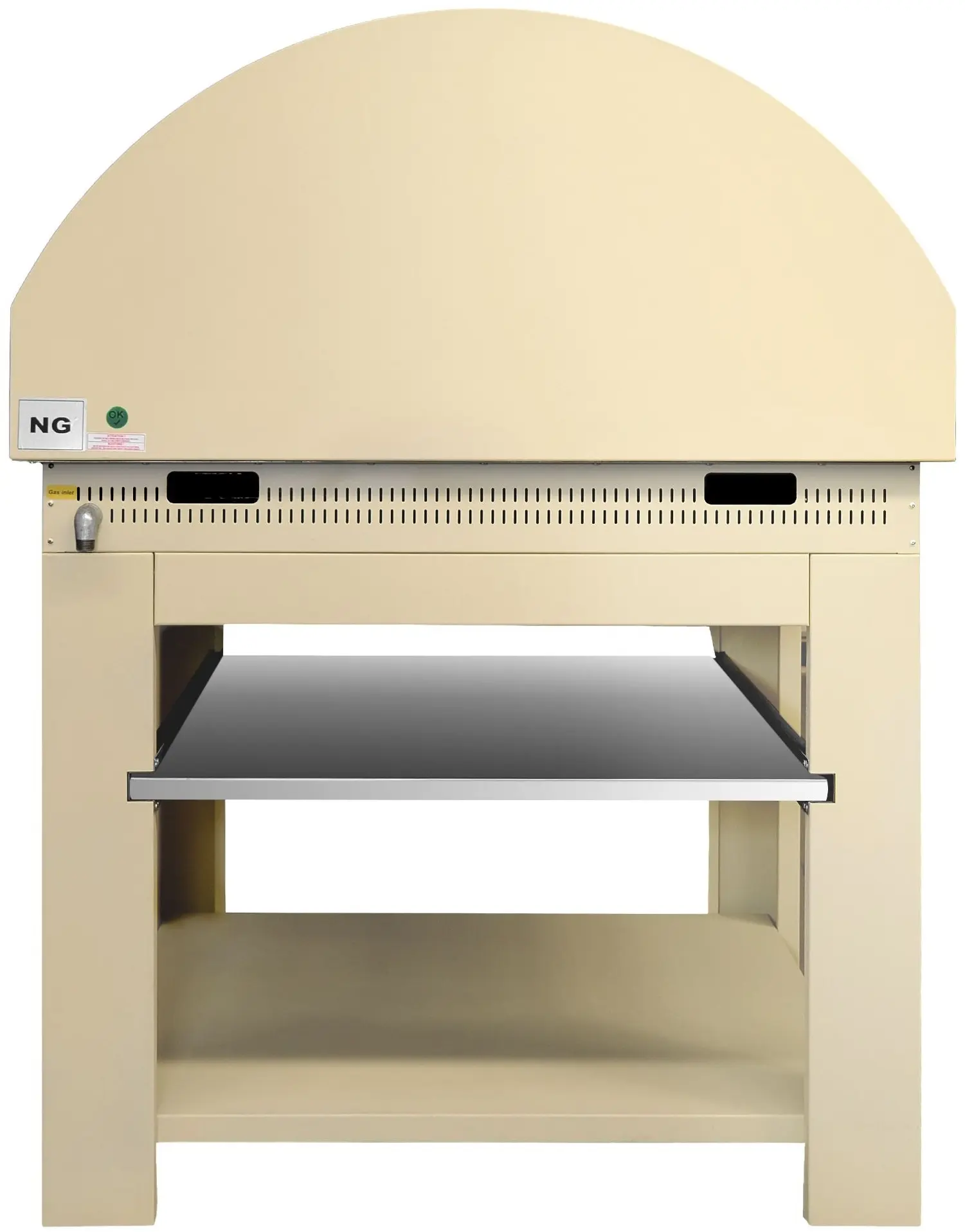 Печь для пиццы газовая GGM Gastro GPOE150C#UGE15C (Cream Yellow) - 4