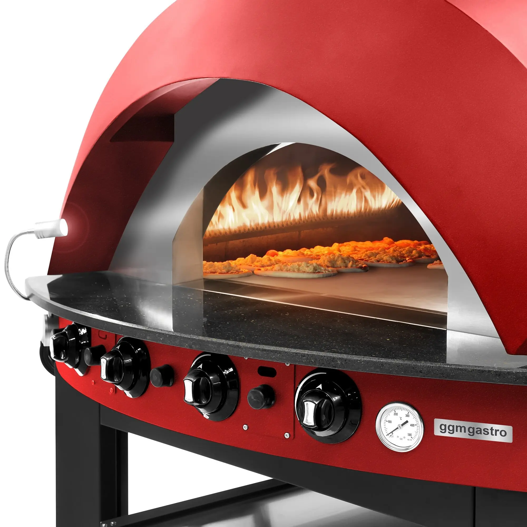 Печь для пиццы газовая GGM Gastro GPOE150R (Red) - 3