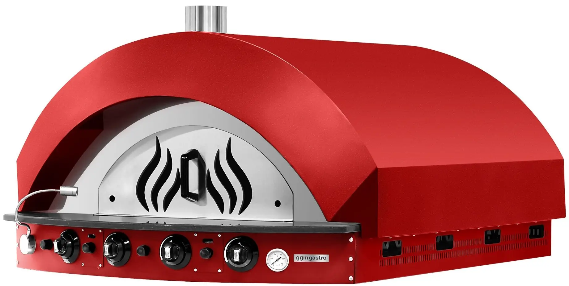 Печь для пиццы газовая GGM Gastro GPOE150R (Red)