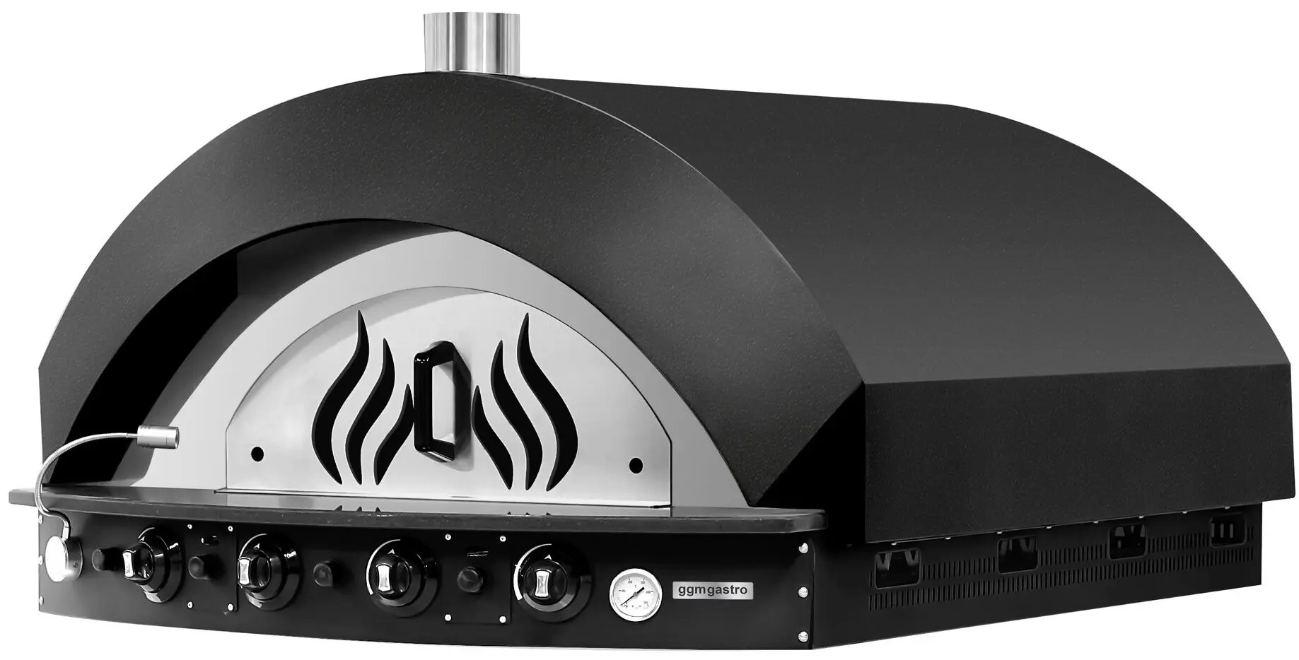 Cuptor pentru pizza pe gaz GGM Gastro GPOE150S (Black)