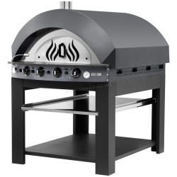 Печь для пиццы газовая GGM Gastro GPOE175A#UGE17 (Anthracite/Black)