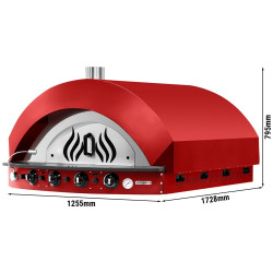 Печь для пиццы газовая GGM Gastro GPOE175R (Red) Thumb
