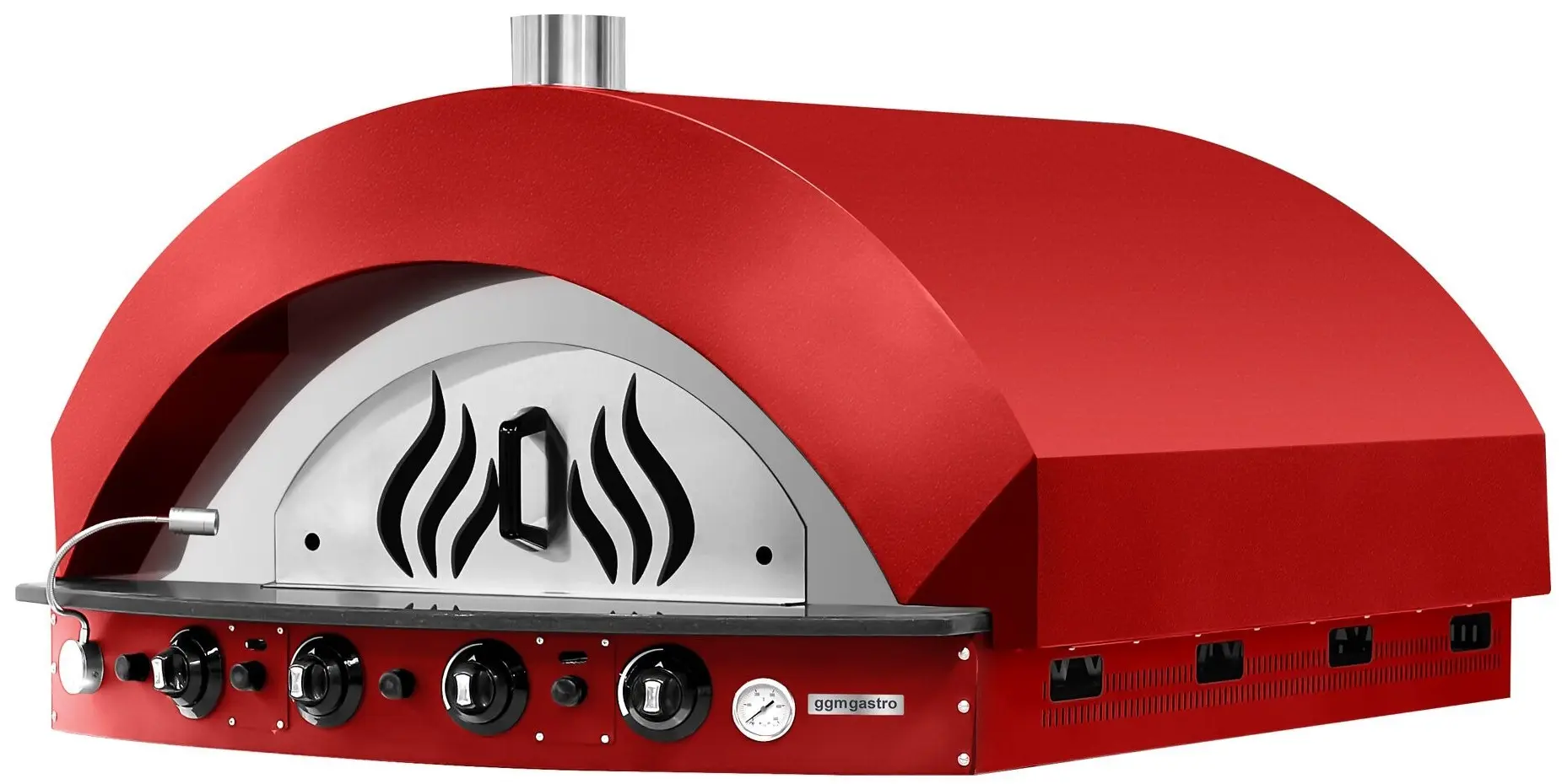 Печь для пиццы газовая GGM Gastro GPOE175R (Red)