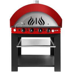 Cuptor pentru pizza pe gaz GGM Gastro GPOE175R#UGE17 (Red/Black) Thumb