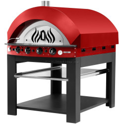 Печь для пиццы газовая GGM Gastro GPOE175R#UGE17 (Red/Black)