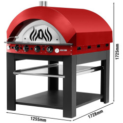 Cuptor pentru pizza pe gaz GGM Gastro GPOE175R#UGE17 (Red/Black) Thumb