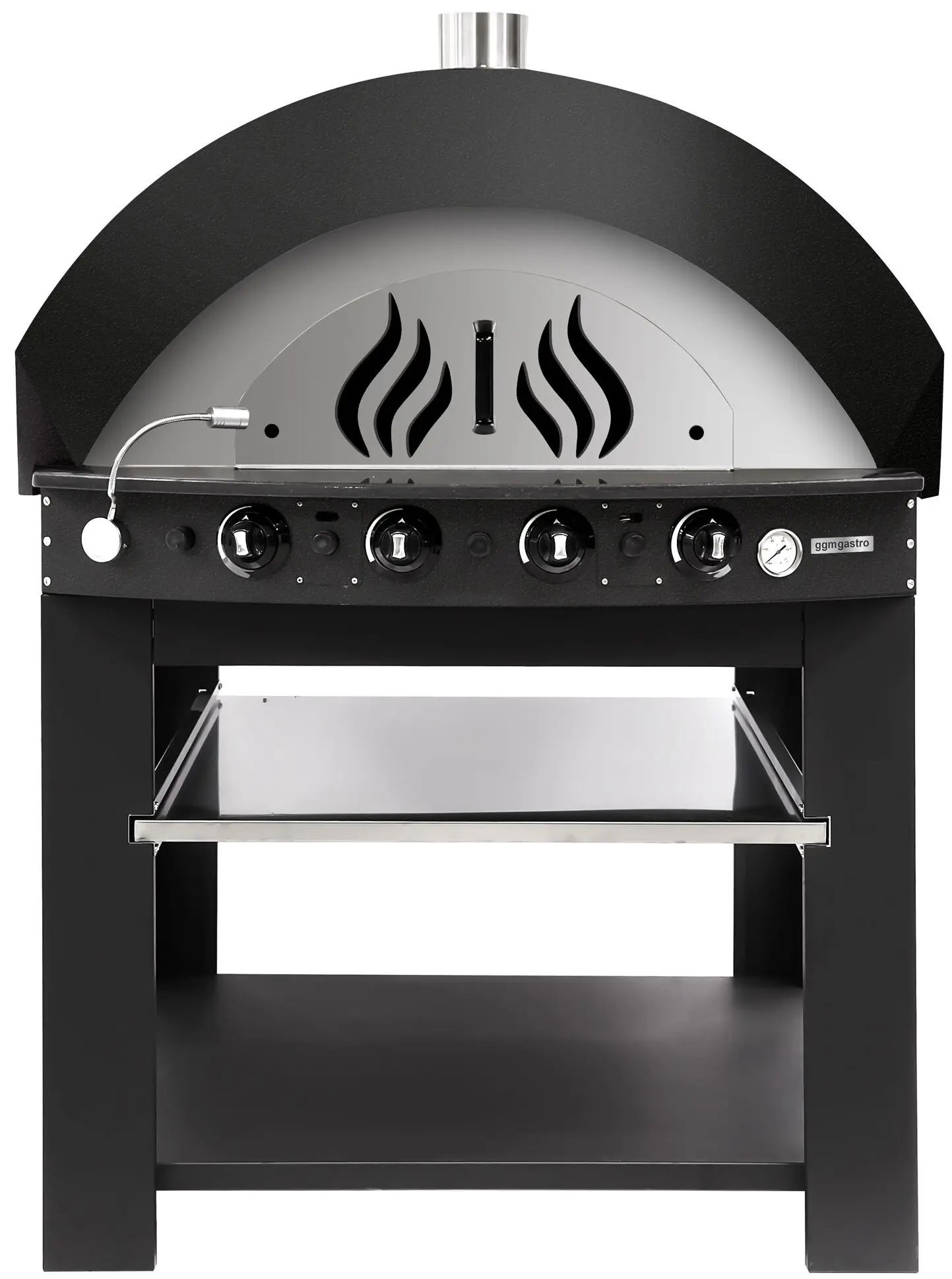 Печь для пиццы газовая GGM Gastro GPOE175S#UGE17 (Black) - 2