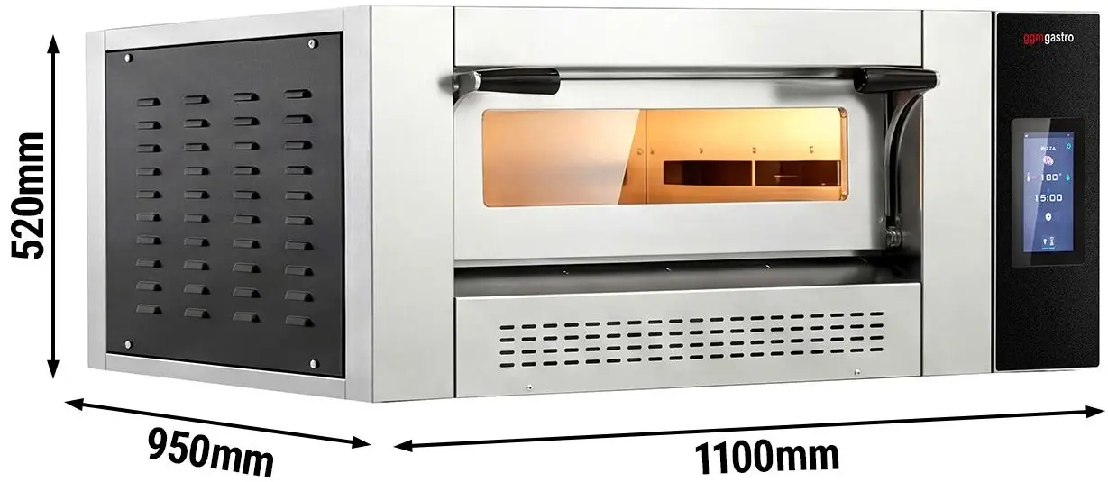 Печь для пиццы газовая GGM Gastro GPOE630DN (Inox/Black) - 4